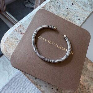 David Yurman 5 mm Citrine 14k yellow gold Cable Bracelet